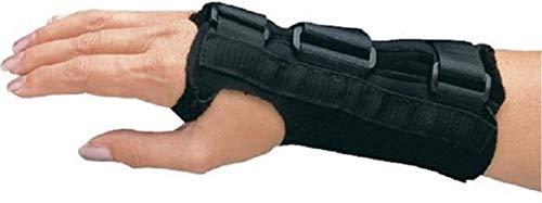 North Coast Medical Comfort Cool D-Ring Wrist Splint, Size: XS, Left