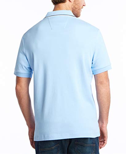 Image of Nautica Men's Classic Fit Short Sleeve Dual Tipped Collar Polo Shirt