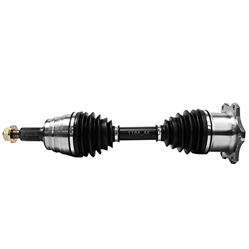 Image of Detroit Axle - 4WD Front 2 CV Axles for 2001-2010 Chevy Silverado 2500 HD | 1500HD 3500 HD 2001-2006 Silverado 3500 1999-2004 Silverado 2500 Tahoe GMC Sierra Yukon K1500 K2500 Suburban Avalanche [8