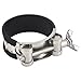2 Pack 122-130mm T-Bolt Hose Clamp with Rubber, 304 Stainless Steel Heavy Duty Adjustable Pipe Tube Clamps Clips with Wing Handle Bolt