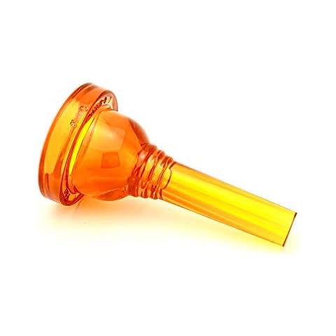 KELLY-6-1/2AL - Small-shank Trombone/Baritone Lexan-Mouthpiece - Crystal-Orange Cover