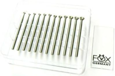 Jewelers BUR HART BURS 12PC Set 025-050 Jewelry Fox Bearing Cutter FIG156c 90deg by JTS
