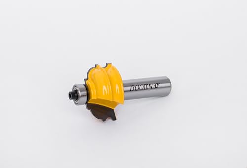 Boomway Architectural Molding Router Bits 1/2-Inch Shank Milling Cutter For Cabinet Panel Edge Forming Made Of 45# Carbon Steel Tungsten Carbide Alloy Blade For Woodwork Tools thumb #2