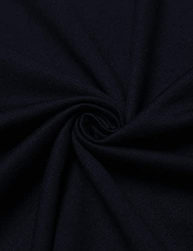 Coofandy Mens Casual Polo Striped Classic Fit Polo T Shirt With Pocket, Navy Blue, Large, Short Sleeve #TOP6