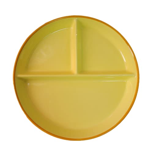 Fondue Plates 4 Piece Set Colorful Ceramics, Round 21.9cm/8.6inch