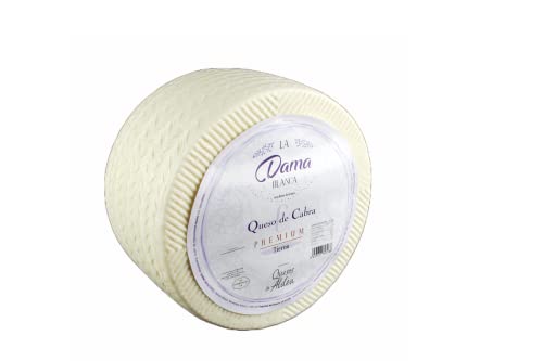 QUESOS LA ALDEA | Queso Artesano de Cabra Tierno | De leche pasteurizada de cabra | Origen Castilla-La Mancha para ensalada, tapas y cocina | Perfecto para Pack quesos gourmet (Entero de 3 kg)
