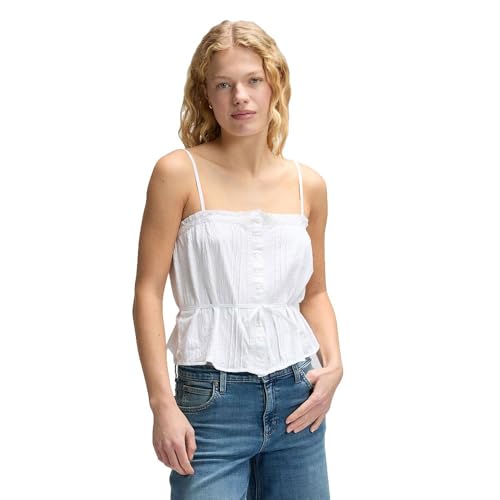 Lee Lace Trim Cami T-Shirt Femme avec col dentelle chic