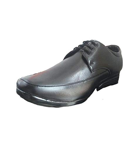 Buy Lakhani Men's Leather Black Formal 