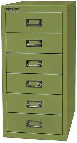 BISLEY MultiDrawer 29 Series A4 6 Drawer Metal 604 Green 38 x 27.9 x 59 cm - Image 4