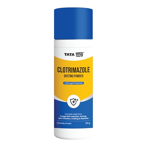 Image of TATA 1MG Antifungal Dusting Powder for Sweat Rash, Itching, Skin Irritation, Chafing & Redness, 100g