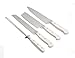 The Pioneer Woman Cowboy Rustic 14-Piece Linen Cutlery Set W/ Wood Block/WHITE