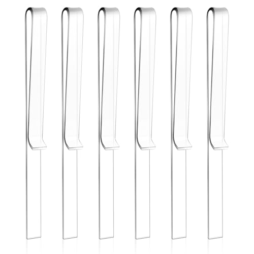 6 Pcs Music Stand Clips, Clear Acrylic Music Book Stand Page Holder Clip to Hold Book Open, Piano Book Holder Clips for Wind for Musician Composer Pianist Outdoor Gig Rehearsal Easy Reading