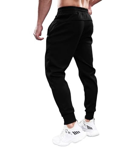 Fioboc Weekend Performance Joggers for Men Sweatpants with Zipper Pockets Athletic Jogger Mens Workout Pants M-3XL3