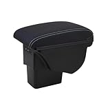 Cet accoudoir offre un espace de rangement large et profond.