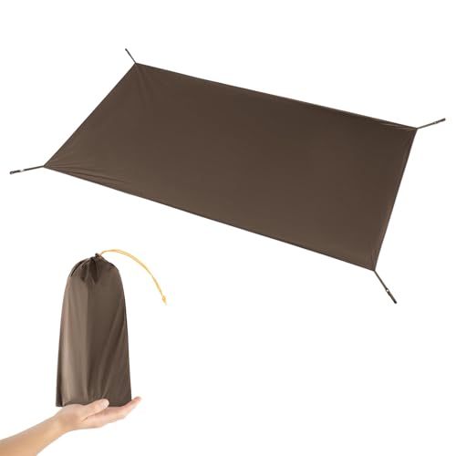 Qunature Waterproof Tent Footprint Camping Tarp Wear-Resistant Outdoor Ground Sheet for 2 People Easy to Store and Portable for Hiking and