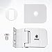 Glass Shower Door Hinges Replacement Fits 1/4 Inch Glass Shower Doors – Durable and Rust-Resistant for Residential Use