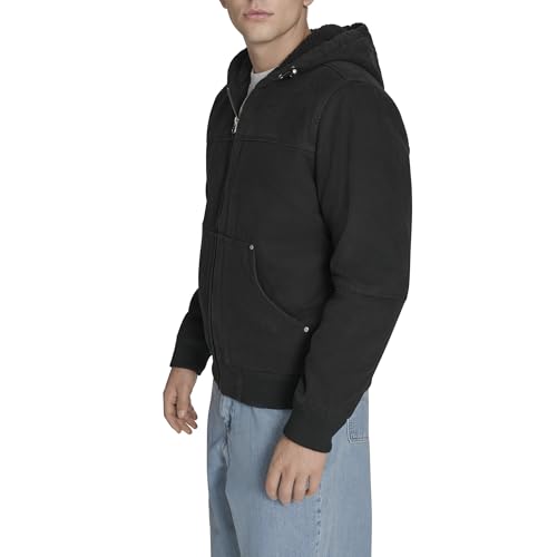 Image of Levi's Men's Workwear Cotton Canvas Hooded Bomber Jacket