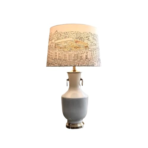 Lampe de bureau en céramique anti fatigue oculaire pour bureau moderne et salle d'étude