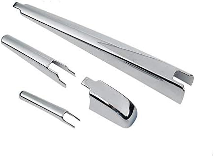 Car Chrome Rear Window rain Wiper Blade Cover Trim Compatible for Toyota CHR C-HR 2017 2018 2019 2020 2021 2022 2023 Silver