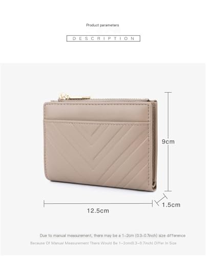 Women's Coin Purse with Multiple Card Slots(Apricot)2