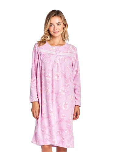 Image of Casual Nights Women's Cozy Long Sleeve Fleece Nightgown