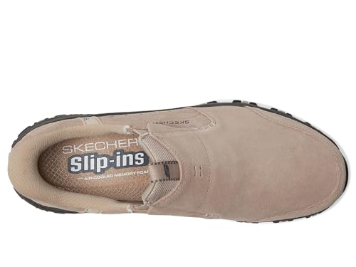Skechers Men's Hillcrest Cedar Root Hands Free Slip-in Sneaker, Tan, 8.5