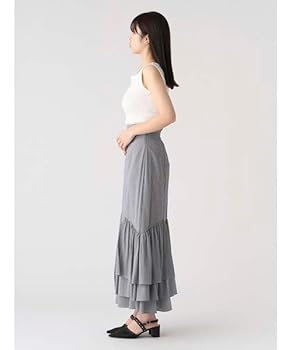 CELFORDフリルデザインマーメイドスカート Amazon.co.jp: [セルフォード] フリルデザインマーメイド