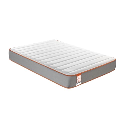 What The Sleep I Colchón sostenible Premium viscoelástico Soja Natural y HR, 26cm I Modelo Rock I 135x190 I Gris I Firmeza Alta, Confort Total I Transpirabilidad Alta I Protección higiénica - imagen 6