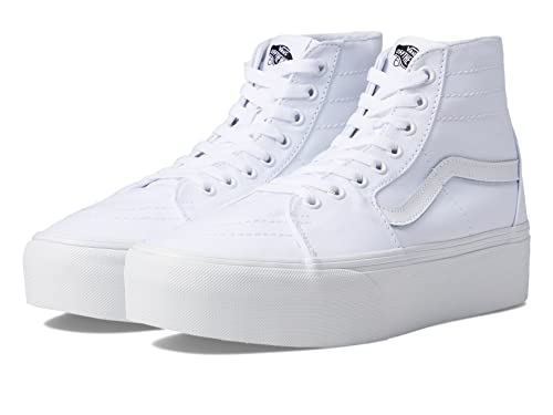 Vans Vans Men's Sk8-Hi Tapered Stackform Shoes, Canvas True White, Size 7.5 Medium
