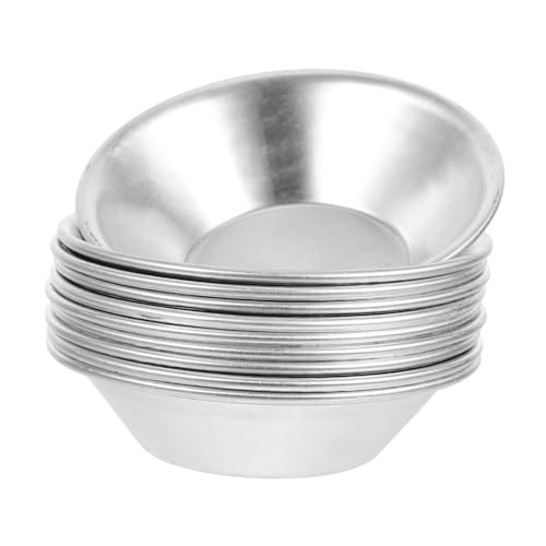 SOLUSTRE 10piezas Moldeador De Tartas De Para Hornear De Moldes De Pudding y Mini Tartas Perfectos Para Pasteles Belem y Magdalenas Resistente y Antiadherente