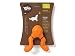 West Paw Zogoflex Tizzi Interactive Treat Dispensing Dog Fetch Play Toy, 100% Guaranteed Tough, It Floats!, Made in USA, 7-Inch Large, Tangerine