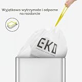 EKO Łatwa do dozowania rolka 60 sztuk, bardzo mocne worki na śmieci kuchenne ze sznurkiem – worki na śmieci 60 litrów (79,5 l) 60 sztuk (1 sztuka), kod G
