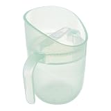 LOVI Trainingsbecher für Kinder Genius 150 ml, Trinken ohne Zurücklehnen, Neutral für Kiefer und Sprache, Transparenter, Für kleine Hände (Pistachio)