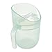 LOVI Trainingsbecher für Kinder Genius 150 ml, Trinken ohne Zurücklehnen, Neutral für Kiefer und Sprache, Transparenter, Für kleine Hände (Pistachio)
