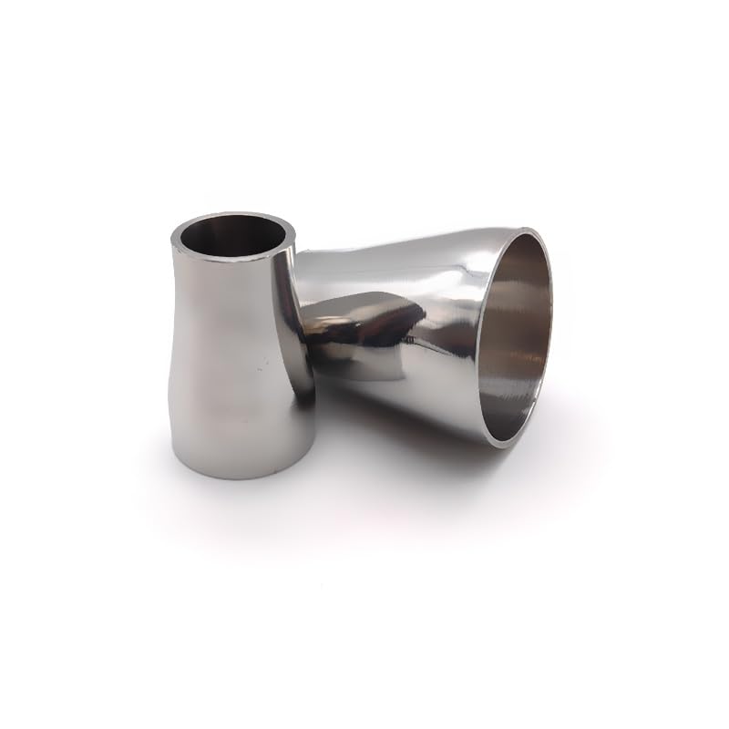 Accesorio de tubería de Soldadura con Reductor concéntrico de Acero Inoxidable SS304 de 19 mm a 38 mm