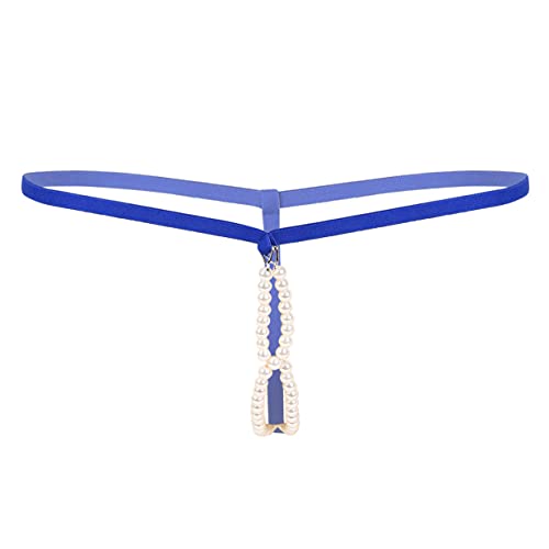 Sexy Damen Ouvert String Tanga von Nimiya mit Perlen Ketten