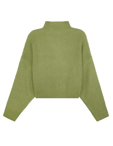 Womens Lightweight Cute Turtleneck Ultra Cropped Sweaters Spring 2025 Ribbed Knit Crop Thin Pullover Sweater4
