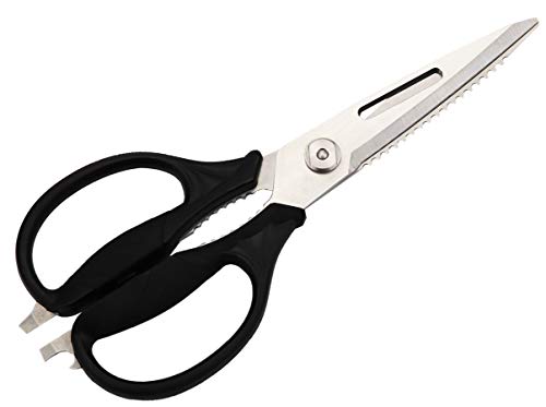 Kitchen Seafood Scissors ,Come-apart Shears,Multi-function Scissors Black 1Pcs
