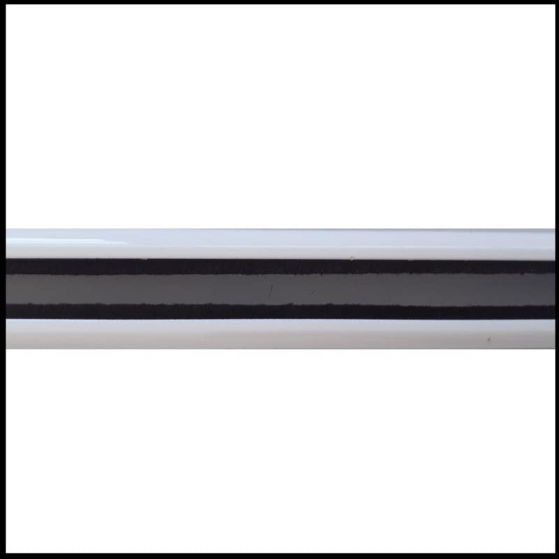 Pack 2 Guías v25 de Aluminio con Embudo de PVC para Embutir de Persiana Enrollable | Aluminio| PERTONI TENDE (Pack DE 2 GUIAS DE 210cm.)