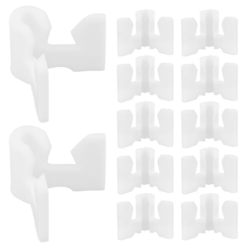 SHINEOFI Soportes de Alambre para Zapateros y Conectores para Estantes de Zapatos, 40 Piezas para Armarios Ajuste de Altura, Accesorios para Organizadores de Armarios