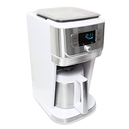 Image of Cuisinart DGB-850 Burr Grind & Brew 10-Cup Coffeemaker with Thermal Carafe (White /Stainless)