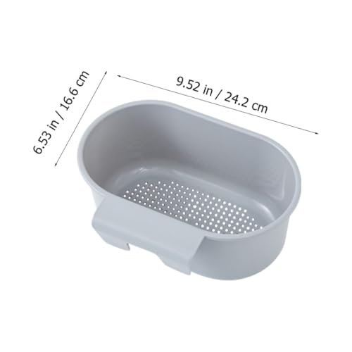 Rejilla de drenaje multiusos para fregadero con base perforada que evita la humedad, 2 uds 3