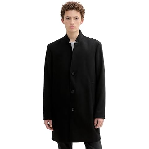 TOM TAILOR Denim Men's Black Coat Cover