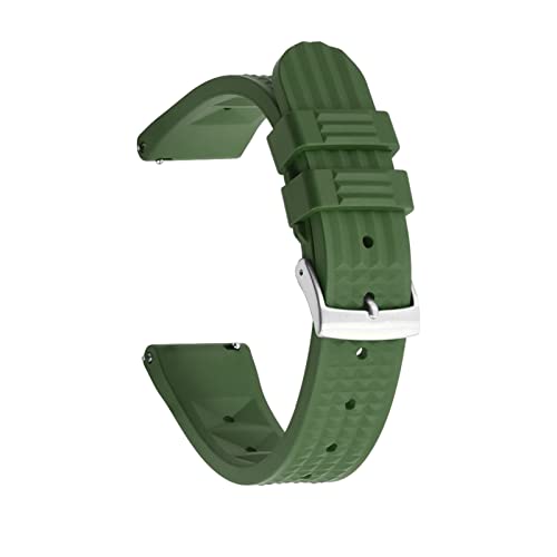 Bracelet de montre en caoutchouc fluoré 20mm YSJNGF étanche pour plongée