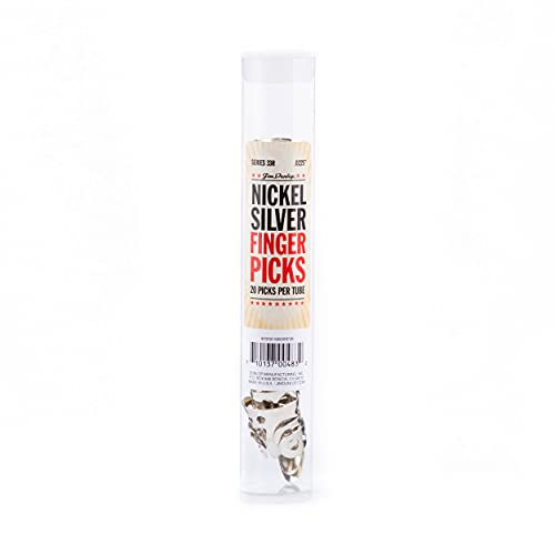 Image of Dunlop 33R.0225 Nickel Silver Fingerpicks.0225 inch, 20 /Tube