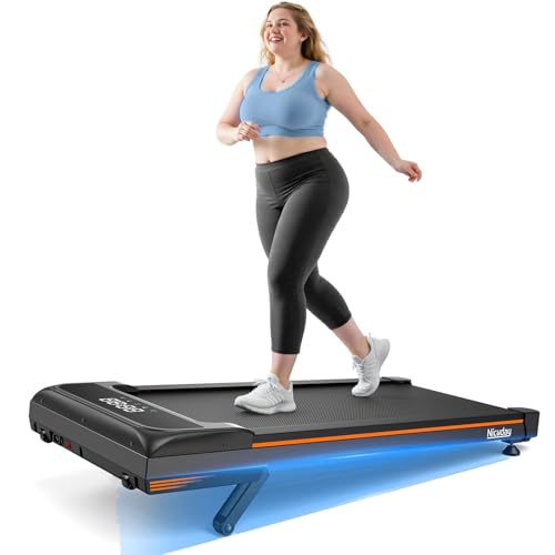Niceday Walking Pad Treadmill with 10% Auto Incline, 400lbs Capacity, Under Desk Treadmill for Home...