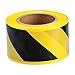 Economy Grade Barricade Tape (Black on Yellow; (black & yellow diagonal warning stripes)) [PRICE is per EACH]