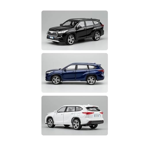 Modelo de Coche Decorativo 1:32 para Highlander 2023 SUV miniatura 3