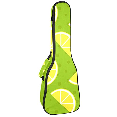Sac robuste pour ukulélé de concert matelassé 10mm anti-choc Citron