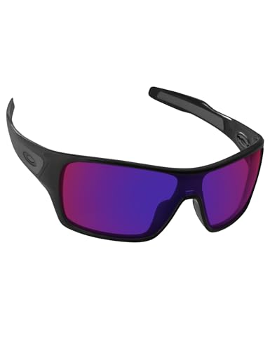 Image of Alphax Midnight Indigo Mirrored Non-polarized Replacement Lenses for Oakley Turbine Rotor OO9307 Sunglasses